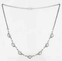 Ezüst(Ag) nyaklánc, jelzett, h: 41 cm, bruttó: 11,2 g