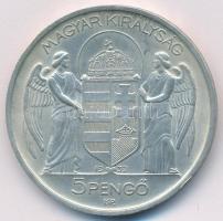 1939. 5P Ag "Horthy balra" T:AU kis patina Adamo P8.2