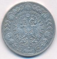 Ausztria 1900. 5K Ag "Ferenc József" T:VF Austria 1900. 5 Corona Ag "Franz Joseph&quo...