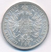 Ausztria 1883. 1Fl Ag "Ferenc József" T:AU Austria 1883. 1 Florin Ag "Franz Joseph&qu...