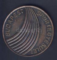 1988. "75 éves a Budapesti Sportegylet" nagyalakú Br emlékérem T:2