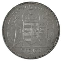 1930. 5P Ag "Horthy jobbra" hajas T:UNC,AU Adamo P8