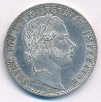 Ausztria 1860A 1Fl Ag "Ferenc József" T:AU Austria 1860A 1 Florin Ag "Franz Joseph" C:AU Krause KM#2219