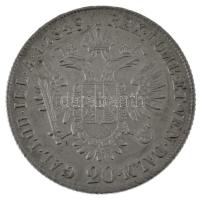 1848E 20kr Ag "V. Ferdinánd" T:AU / Hungary 1848E 20 Kreuzer Ag "Ferdinand V" C:...