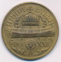 1922. Múzeumegyesület Székesfehérvár / Aranybulla MCCXXII kétoldalas bronz emlékérem (30mm) T:AU,XF