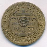 1922. "Múzeumegyesület Székesfehérvár / Aranybulla MCCXXII" kétoldalas bronz emlékérem (30...