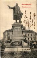 1907 Marosvásárhely, Targu Mures; Kossuth szobor, takarékpénztár, biztosító intézet / monument, savings bank, insurance company