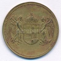 1929. "Első Magyar Részvény-Serfőzde" kétoldalas Cu bárca (27mm) T:XF,VF