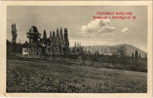 1912 Budapest XII. Okolicsányi Kuthy villa. Kútvölgyi út 26.