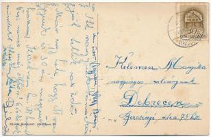 1940 Vönöck (Celldömölk), Evangélikus templom, Pfeiffer kastély, utca, Boda Géza üzlete, bor, sör és...