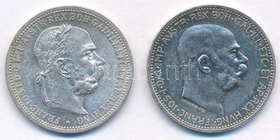 Ausztria 1901. 1K Ag "Ferenc József" + 1915. 1K Ag "Ferenc József" T:XF,AU Austria 1901. 1 Corona Ag "Franz Joseph" + 1915. 1 Corona Ag "Franz Joseph" C:XF,AU Krause KM#2804, KM#2820