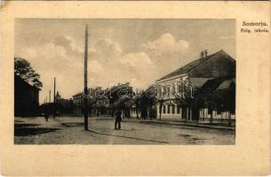 1924 Somorja, Csallóköz-Somorja, Somorin, Samorín; Polgári iskola / school (EK)