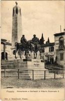 1907 Fiesole, Monumento a Garibaldi & Vittorio Emanuele II, Ristoratore L'Italia / monument, restaurant