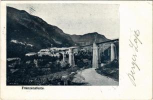 1899 (Vorläufer) Fortezza, Franzenfeste (Südtirol); railway bridge (EK)