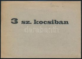 1949 A Tokaj-Rakamazi vasúti hidak megnyitására a különvonatra szóló részvételi jegy, jó állapotban