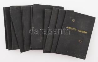 cca 1950 12 db Minősítési igazolvány sakkozok részére