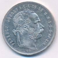 1879KB 1Ft Ag "Ferenc József / Középcímer" Körmöcbánya T:XF Hungary 1879KB 1 Forint Ag "Franz Joseph I" Kremnica C:XF Adamo M15