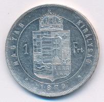 1879KB 1Ft Ag "Ferenc József / Középcímer" Körmöcbánya T:XF
Hungary 1879KB 1 Forint Ag &q...