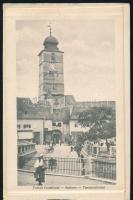 cca 1918 Nagyszeben (Erdély), 12 oldalas leporelló füzet korabeli képeslapok fénynyomataival, szép á...