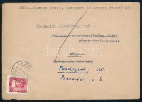 1962 Ignácz Rózsa (1909-1979) írónő, színésznő saját kézzel aláírt, gépelt levele Szeghalmi Elemér, ...