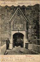 1907 Rhodes, Ródos; Porte du chateau (coté nord) / castle gate (Rb)