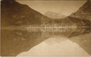 1918 Spilimbergo, lake, mountains