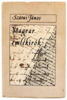 Szávai János: Magyar emlékírók. Bp., 1988, Szépirodalmi Könyvkiadó. Kiadói kartonált papírkötés, kissé ázott kiadói papír védőborítóban. A szerző által DEDIKÁLT példány.