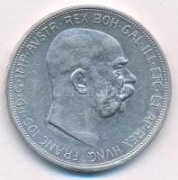 Ausztria 1909. 5K Ag "Ferenc József" T:XF,VF ph Austria 1909. 5 Corona Ag "Franz Joseph" C:XF,VF edge error Krause KM#2813