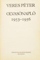 Veres Péter: Olvasónapló 1953-1956. Összeáll. és sajtó alá rendezte: Kristó Nagy István. Bp.,1986,Szépirodalmi. Kiadói kissé kopott egészvászon-kötés, Veres Péter idézetes bejegyzéssel.