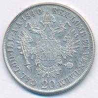 1840E 20Kr Ag "V. Ferdinánd" Gyulafehérvár T:XF
1840E 20 Kreuzer Ag "Ferdinand V&quo...