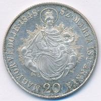 1848KB 20kr Ag "V. Ferdinánd" T:AU,XF patina Hungary 1848KB 20 Kreuzer Ag "Ferdinand ...