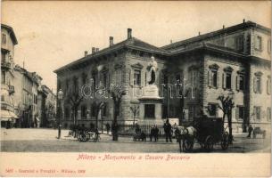 Milano, Milan; Monumento a Cesare Beccaria / street view, monument (EK)