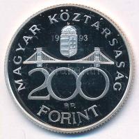 1993. 200Ft Ag "MNB" T:PP 
Adamo F13