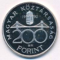 1992. 200Ft Ag "MNB" T:PP 
Adamo F13