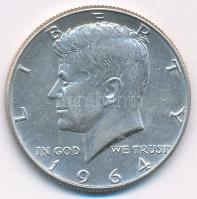 Amerikai Egyesült Államok 1964D 1/2$ Ag "Kennedy" T:AU USA 1964D 1/2 Dollar Ag "Kennedy" C:AU Krause KM#202