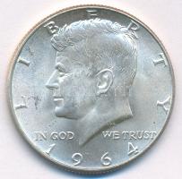 Amerikai Egyesült Államok 1964. 1/2$ Ag "Kennedy" T:AU USA 1964. 1/2 Dollar Ag "Kennedy" C:AU Krause KM#202