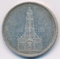 Német Harmadik Birodalom 1935E 5M Ag &quot;Garnisonkirche&quot; T:XF,VF karc  German Third Reich 1935E 5 Reichsmark Ag &quot;Garnisonkirche&quot; C:XF,VF scratch Krause KM#83