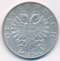 Ausztria 1934. 2Sch Ag "Engelbert Dollfuß halála" T:AU
Austria 1934. 2 Schilling Ag "...