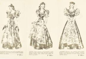 cca 1930 "Ünnepélyes alkalmakra díszmagyar" -Tüdős Klára tervezése, Corvin Áruház, illuszt...