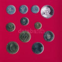 1994. 10f-200Ft (11xklf) forgalmi sor dísztokban, benne 1994. 200Ft Ag "Deák", "Magya...