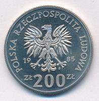 Lengyelország 1985. 200Zl Cu-Ni "Lengyel Anyák Egészségügyi Központja" próbaveret "PR...