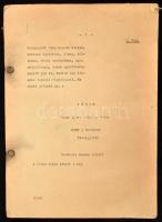 cca 1972 Macskajáték - diszóskönyv. Forgatókönyv, foltos, 243 p. + Fedor Ágnes-Katona Márta: Mint a ...