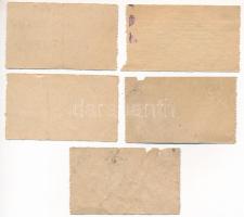 ~1920-25. A makói izraelita hitközség Gabella díj (hitközségi adó) értékjegye 3000K értékben (5x) T:...