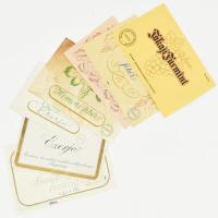 1950-1960 7 db boros címke