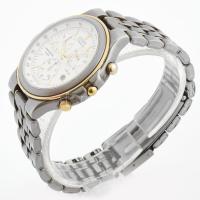 Citizen Titanium férfi karóra, naptárkijelzős, kvarc, új elemmel, működik, fém szíjjal, d: 30 mm