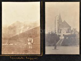 1913 Marosvásárhelyi (Erdély) árvíz július 9-én, a Poklos patak kiöntése Hídvégen, Dávid Salamon Bor...