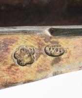 Ezüst(Ag) cukorfogó, jelzett, h: 11,5 cm, nettó: 33,4 g