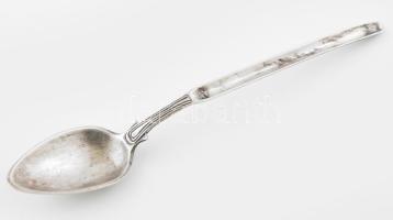 Ezüst(Ag) kanál, jelzett, h: 17,5 cm, nettó: 25,7 g