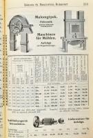 Bárdos és Brachfeld Műszaki és Villamossági Vállalat árjegyzék. A malomipar, mindennemű gyárüzem, gé...