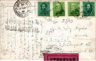 1939 Budapest II. Gül Baba söröző és étterem, belső. A budai Margit hídfőnél, Központi Távíróhivatal...